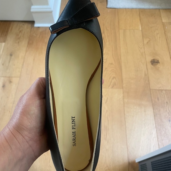 Sarah Flint Natalie Black Vachetta Flat Size 37 - Picture 3 of 15